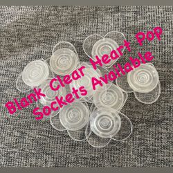 Blank Clear Pop Sockets