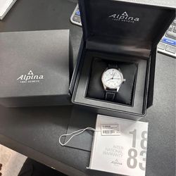 ALPINA Startimer Automatic AL-525S3S6 Watch Swiss 100M 40mm Case White Dial