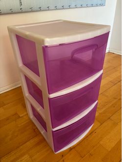 PINK! Sterilite 3 drawer storage