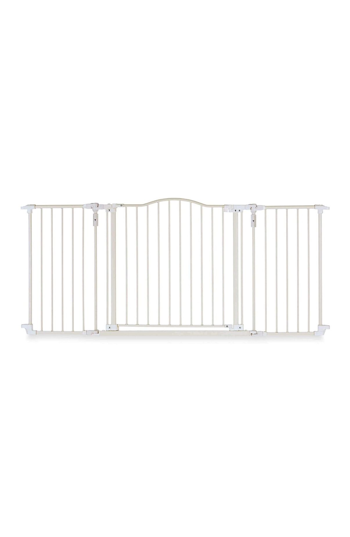 New In Box Toddleroo baby gate. Hardware Mount. Fits 38.3 - 72” Wide. (30" Tall, warm white)