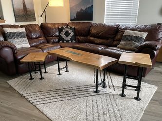 Live Edge Coffee Table And end tables