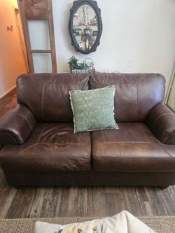 Couch and chair with ottoman
