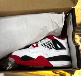 Air Jordan 4 Fire Red Toddler Sneakers