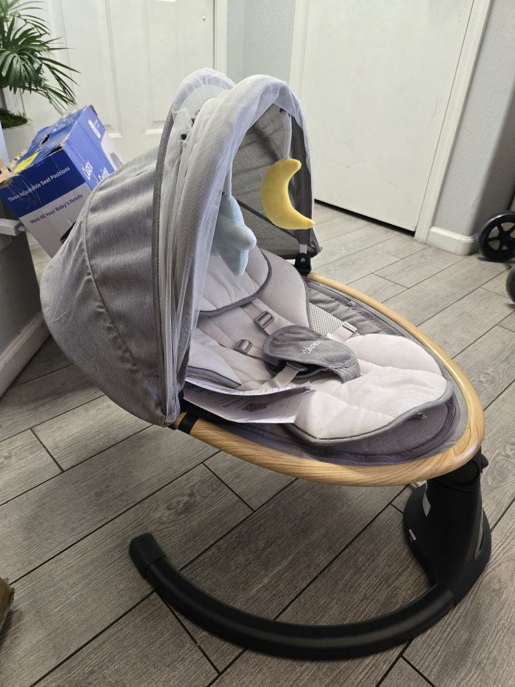LAREX Baby Swing to Toddler Electric Infant Swing Portable