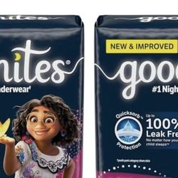 Goodnites Girls' Nighttime Bedwetting Underwear, Size S/M (43-68 lbs), 66 Count