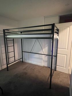 Metal Loft Twin Size Bed