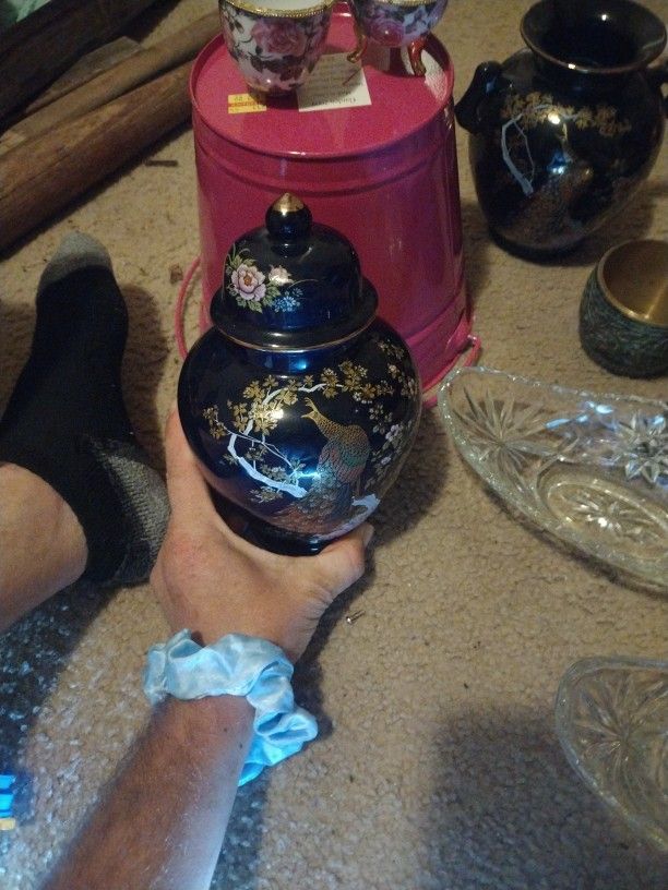 Antique Hand Painted Vase