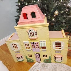 Pink and Yellow Doll house 