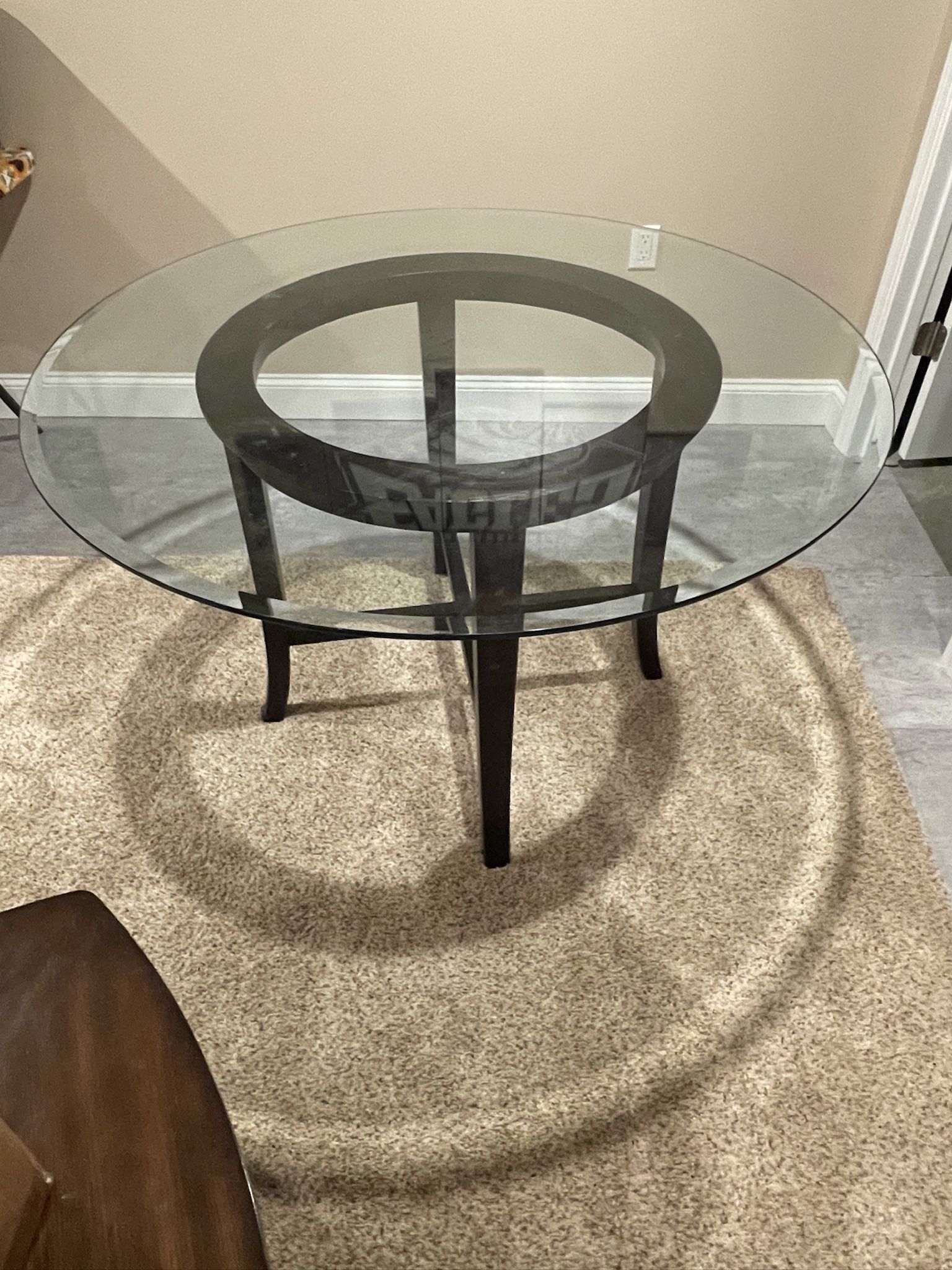 48” Dining Room Glass Table w/Base