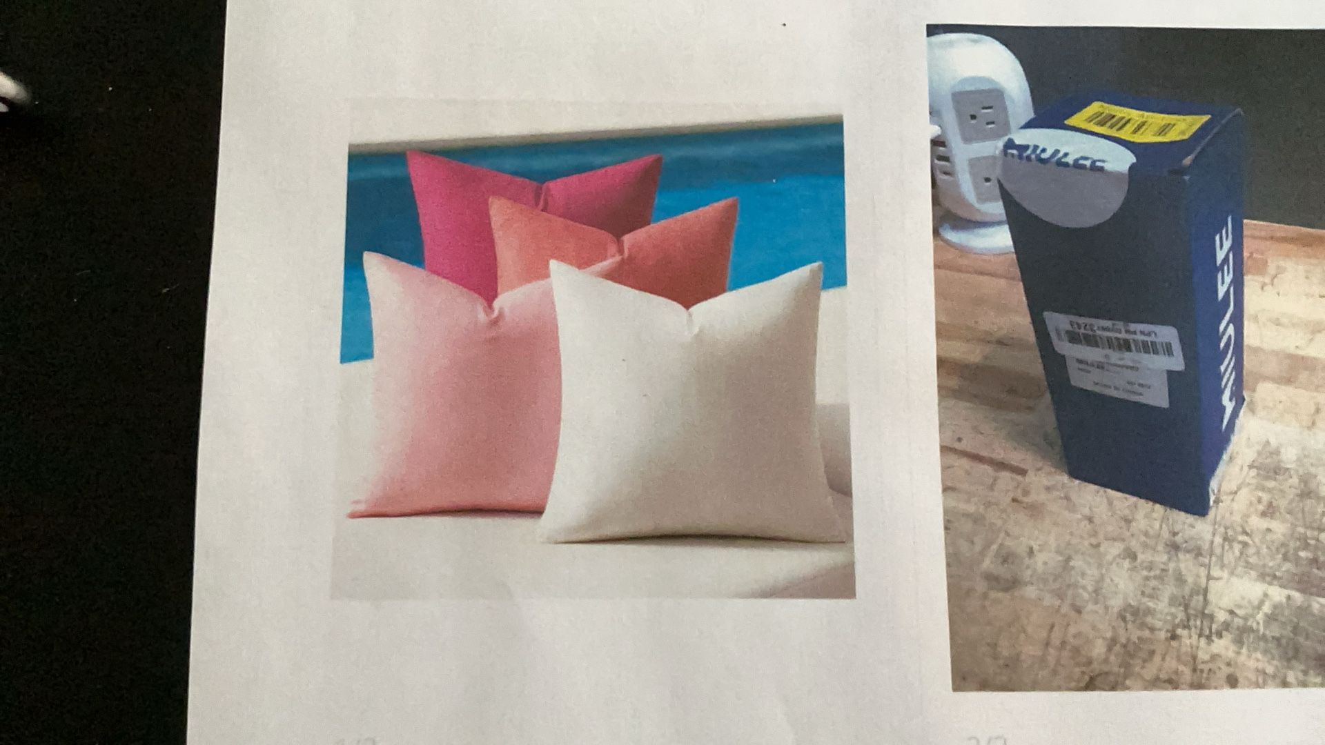 MIULEE 4 Pack Outdoor Waterproof, Linen Pillow Covers For Patio Or Pool Area. 18āx18ā.
