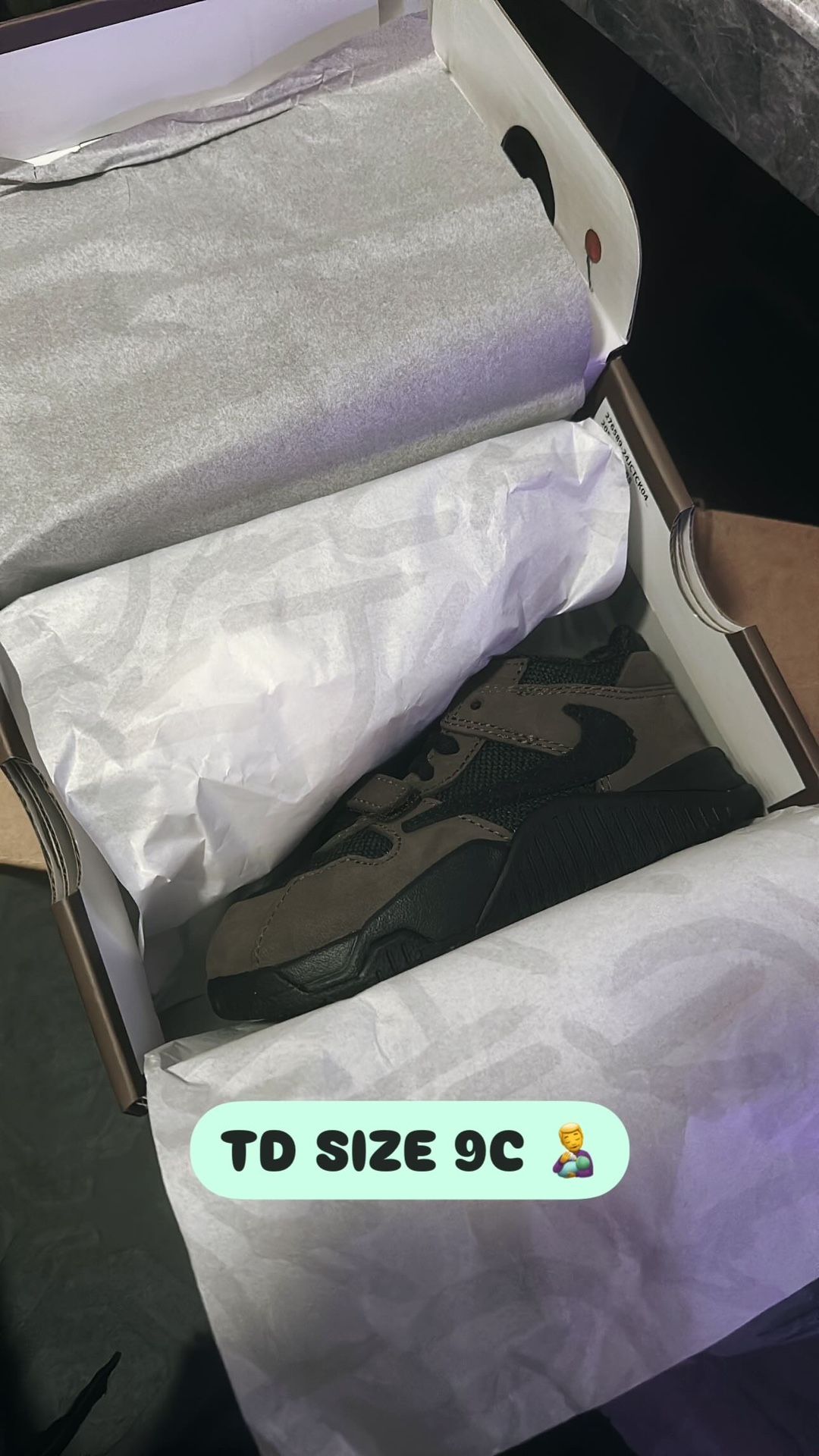 JORDAN JUMPMAN JACK TR “DARK MOCHA” TD SIZE US 9C