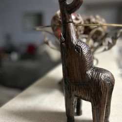 Vintage Carved Style Wooded Elephant