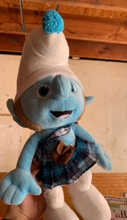 Smurf plush