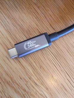 J5create JUC29L08 USB 40Gbps 240W USB-C Cable Thunderbolt 4 Device/ Display