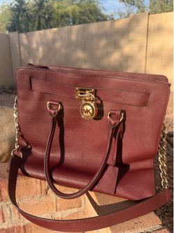 Authentic Michael Kors Hamilton Large Saffiano Leather Satchel