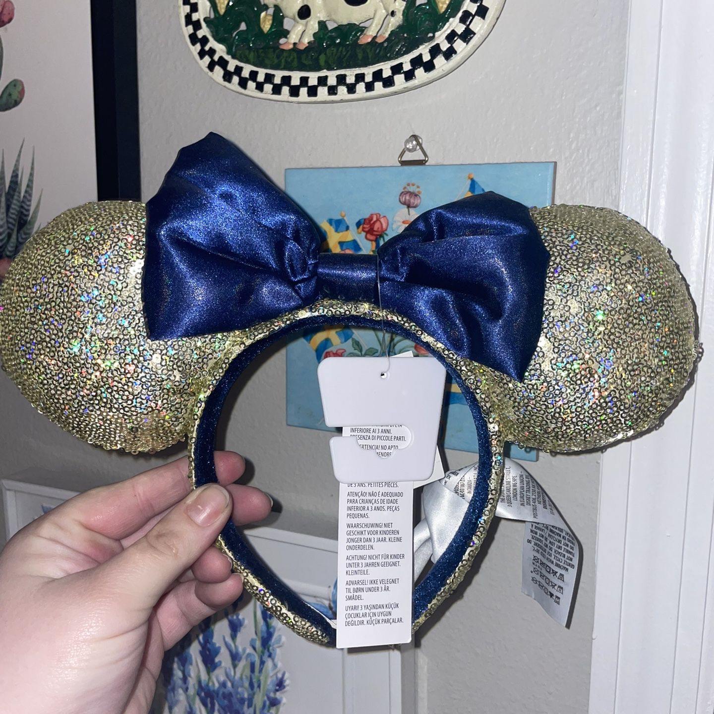 Gold And Navy Blue Ears