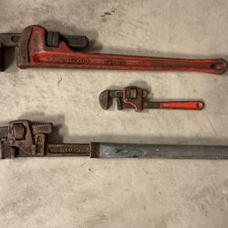 Set Of 3 Vintage Wrenches
