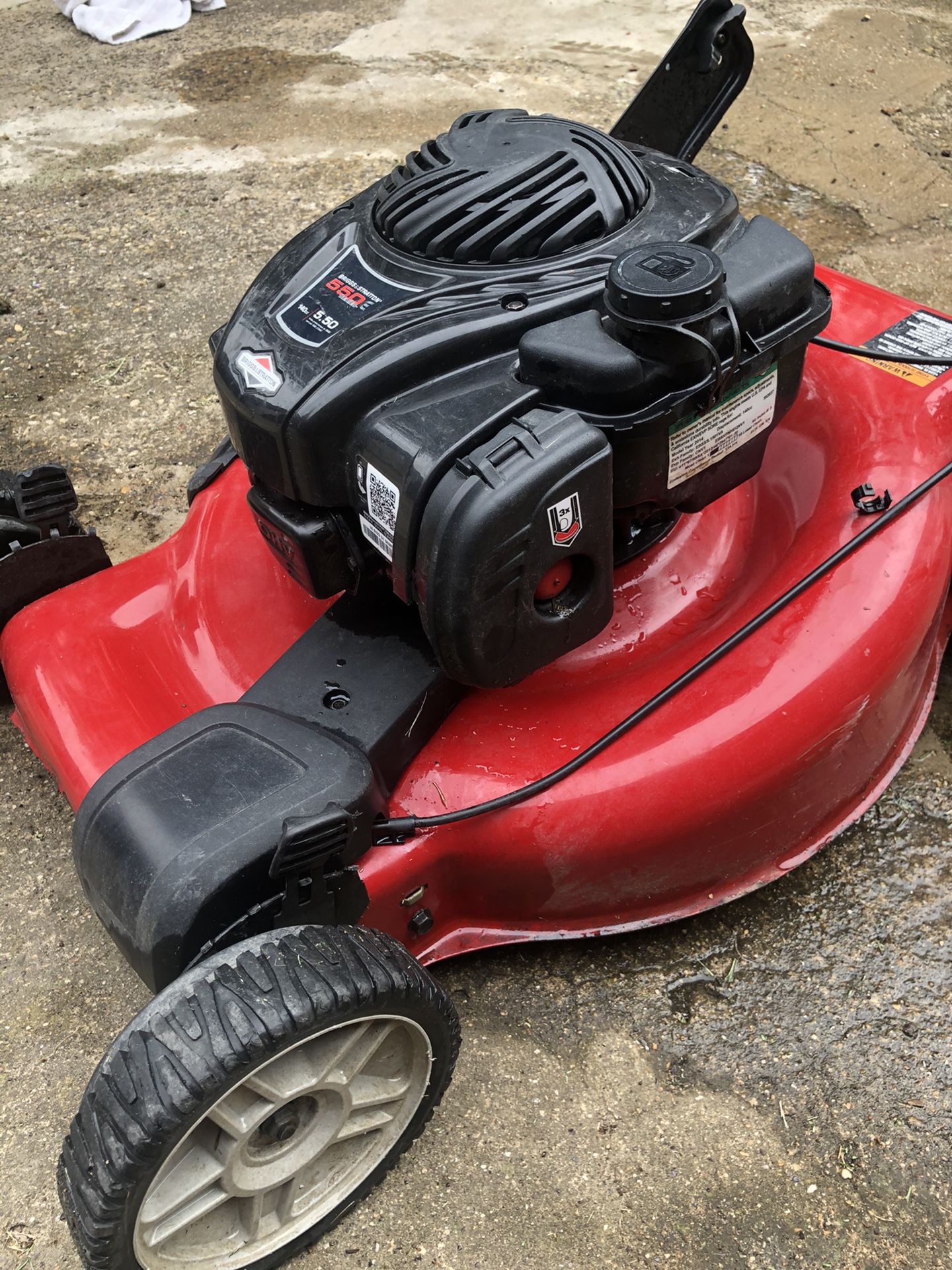 Gas powered Briggs and Stratton Lawn Mower