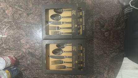 2x Bombay 20 Piece Set Fine Stainless Steel Kitchen Utensils 