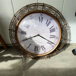 Large Decorative Wall Clock – Oversized Roman Numeral Clock