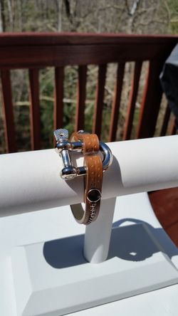 Omega Leather Bracelet