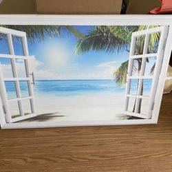 Ocean beach Picture Canvas