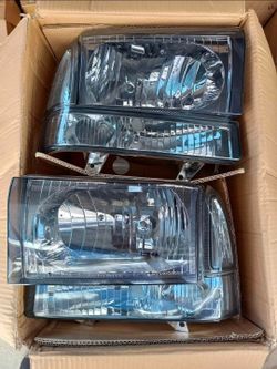 99-04 Ford F-250 - F-550 | 00-04 Excursion Headlights Faros Calaveras Micas Luces Lamps