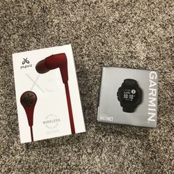 Garmin GPS Smart Watch & Jaybird Wireless Headphones