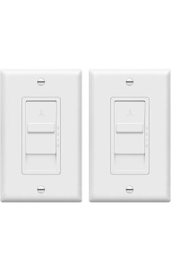 2 Pack TOPGREENER Kalide Fan 3 Speed Control Switch,