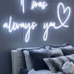 Neon Wall Art “It Was Always You”  (Large)