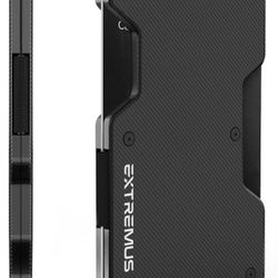 Brandnew Slim Tactical Credit Card Holder for Men, Minimalist Front Pocket Card Holder for Men, Rfid Blocking Card Holder, Holds 24 Cards, Black