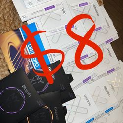 Guitar Strings- electric strings acoustic strings (D'Addario) XS, NYXL