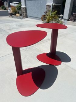 Pair of BDI Bink designer side tables
