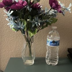 Artificial Flowers With Vase