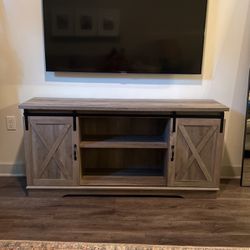 Pier One - Gray washed TV Console/ Stand 