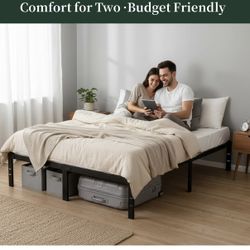 Brand New Sagenest Full Size Bed Frame, 14 Inch Height, Holds 2200lbs. Russell/Boulder Area.