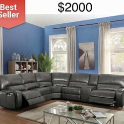 New Luxury Power Motion Sectional Couch / Free Delivery 