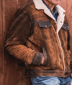 STS Suede Winter Coat, Sherpa Lined