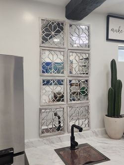 Set of 8 Decorative Wall Mirrors