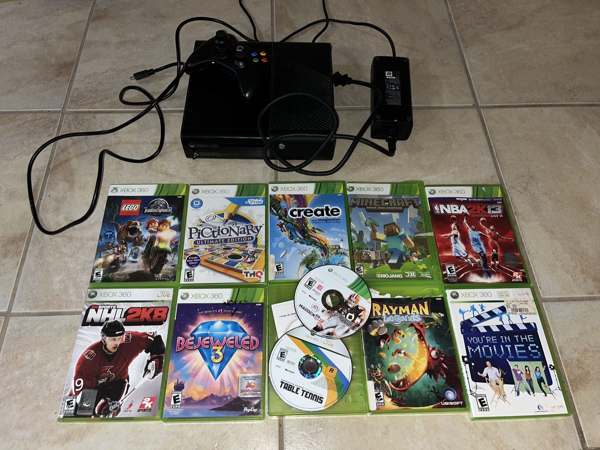 XBox 360 Console, Games And Controller