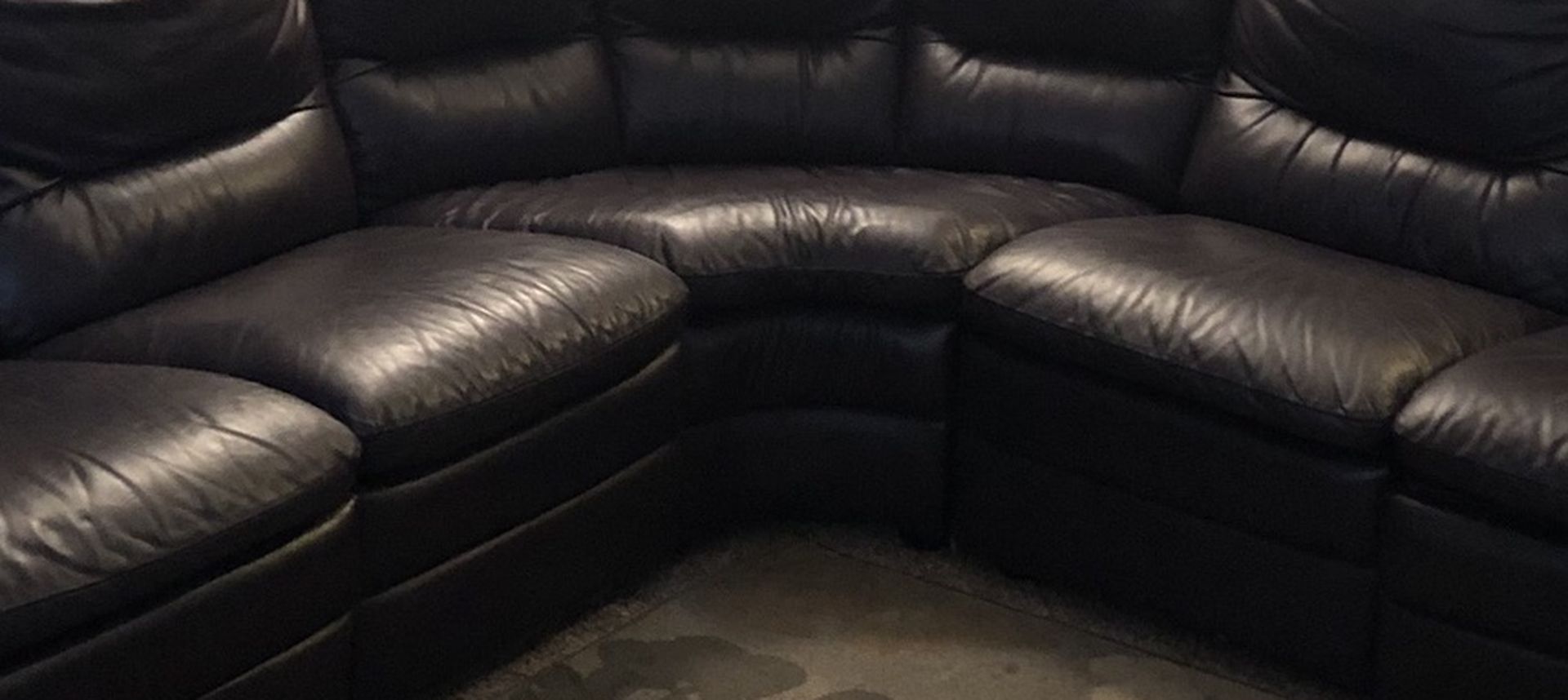Leather Sectional Recliner Couch