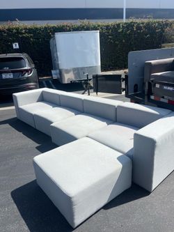 4 Piece Sectional Couch (Silver Grey)