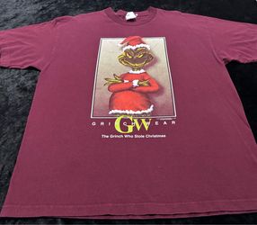 Mens XL Vintage 1997 The Grinch Who Stole Christmas  Tshirt