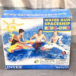 Intex water gun spaceship ride-ons 😁