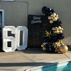 Backdrop And Balloons Garland