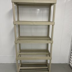 Keter Plastic Shelving Unit w/ 5 Shelves