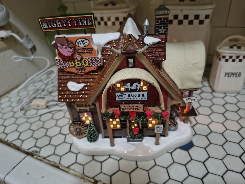 Dept 56 Snow Village Mighty Fine Barbeque
