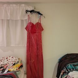 Bright Red Elegant Dress