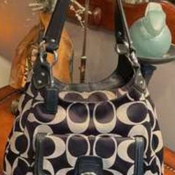 Coach Campbell Signature Canvas Hobo Bag and Wallet