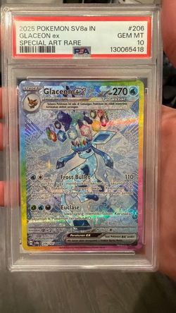 Glaceon ex prismatic evolutions psa 10